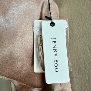 Jenny Yoo Strapless Dress in Gold New w Tags